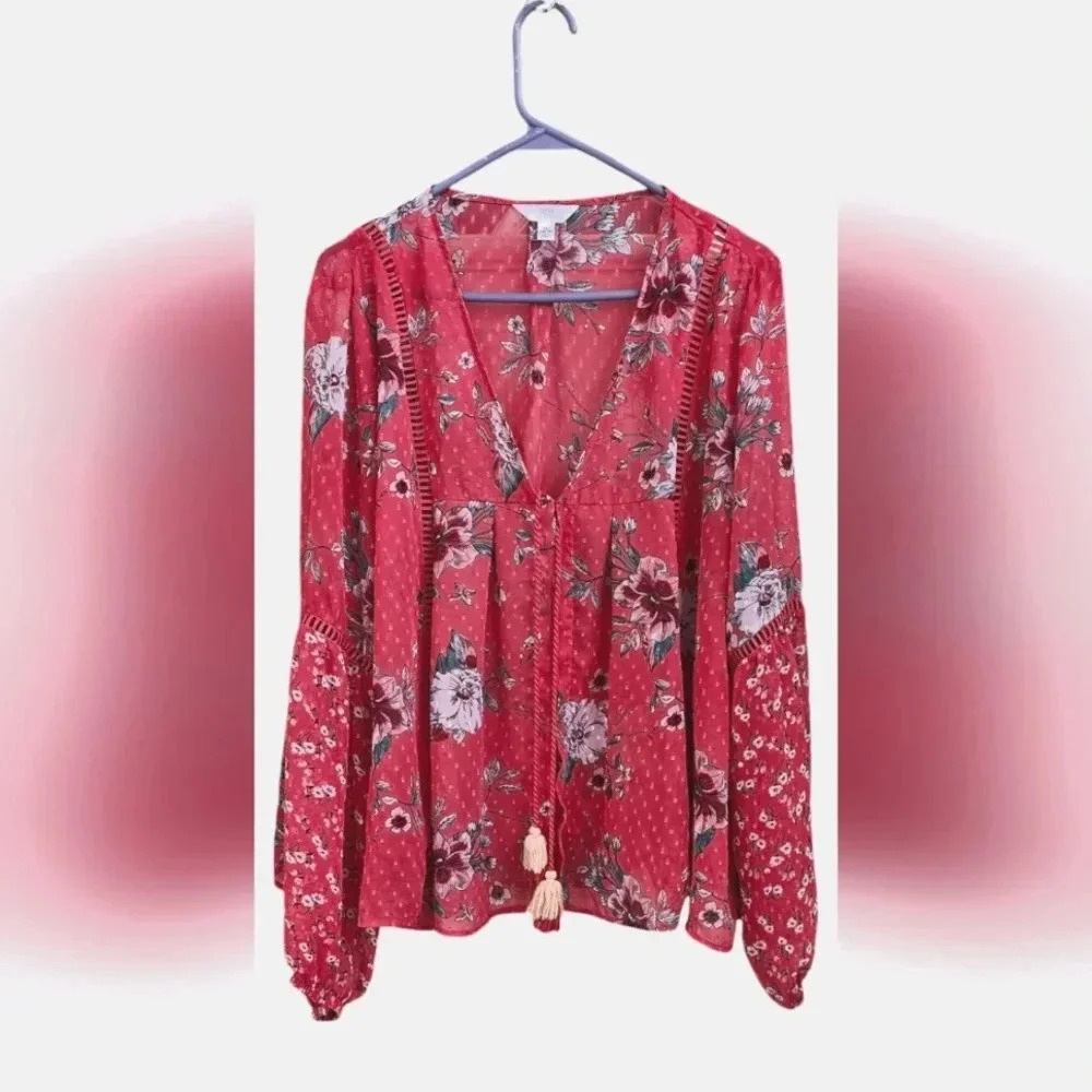 NWOT - Time & Tru Women's Short Kimono - Size XL​​​​​